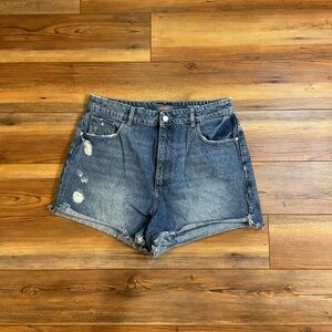 Denim Distressed Women Shorts